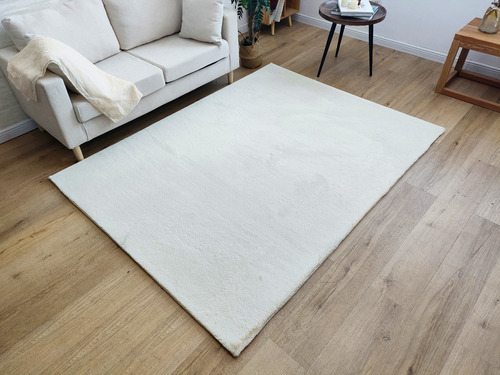 Alfombra Para Living Timmy Peluda Beige 150x200