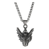 Collar Vikingo Dragón Nórdico Joyería De Hombres Acero Inox