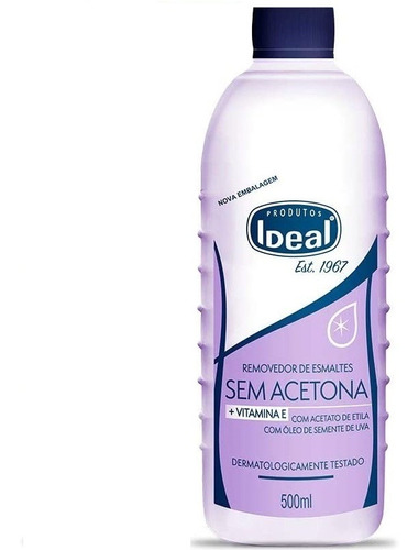 Ideal Removedor De Esmaltes Sem Acetona 500ml