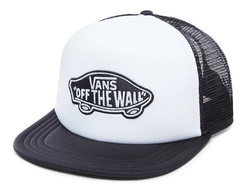 Gorra Vans Mod Classic Patch Trucker Blanco Negro Importada