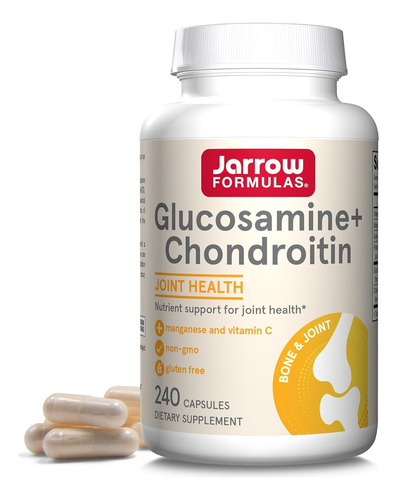 Jarrow Formulas | Glucosamine + Chondroitin | 240 Capsules