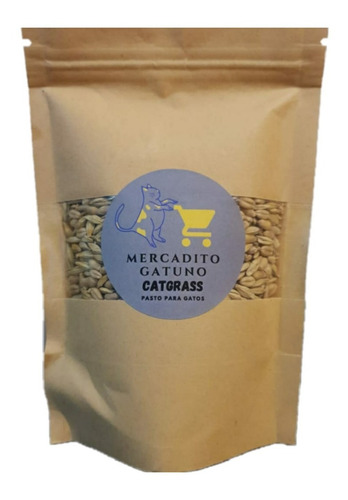 Catgrass Semilla Pasto Trigo Para Gatos 3 Sobres 200 Grs C/u