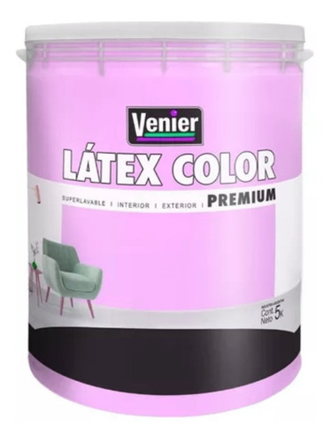 Látex Color Venier Premium Interior/exterior X5kgs Oferta!!!