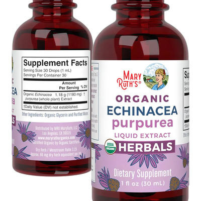Mary Ruth's Gotas Echinacea Purpurea Orgánica 30ml Sin Sabor Inmunológico | Envío gratis