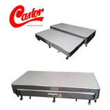 Box C/ Cama Auxiliar Solteiro Castor Silver Star 88x188 