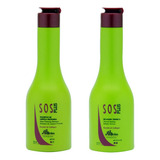 Sos Plus Mini 250ml Kit Shampoo + Ativo