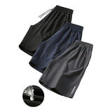 Pantalones Short Corto Deportivo Pack X3 Ajustado Hombre Gym