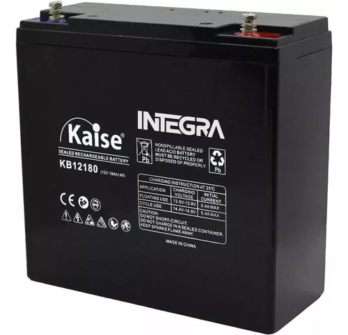 Batería Recargable 12v 18ah Kaise Sellada Kb12180 Ups Alarma