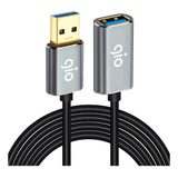 Gio Cable Extensión Usb 3.0 Macho A Hembra 3m Alta Velocidad Color Negro