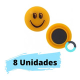 Imas Botton Emoji  Magnetico Fotos Geladeira Cartela 8 Unid