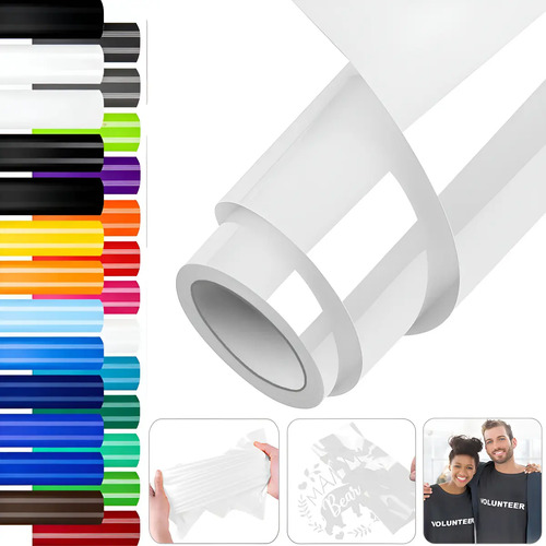 30.5x500cm Vinil Textil Basico Pvc Para Camisetas Textiles | MercadoLibre