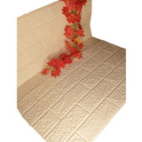 Laminas 3d Ladrillo Beige Claro Autoadhesivas Pack De 20