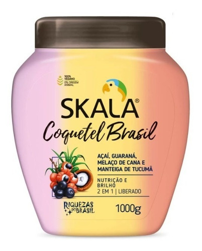 Creme De Cabelo  Skala  Coquetel Brasil 1 Kg