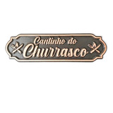 Quadro Cantinho Churrasco Entalhado Madeira Decoração Placa