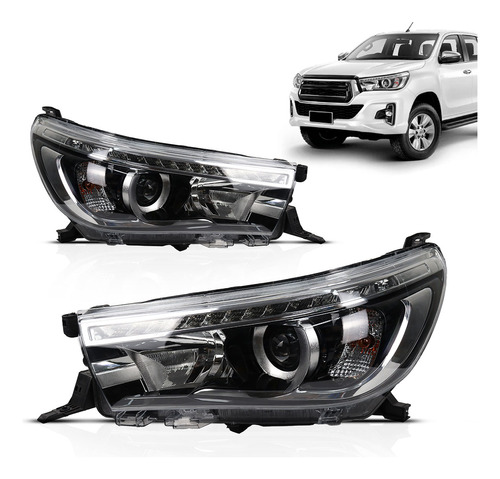 Par Farol Hilux 2016 2017 2018 2019 20 Com Led