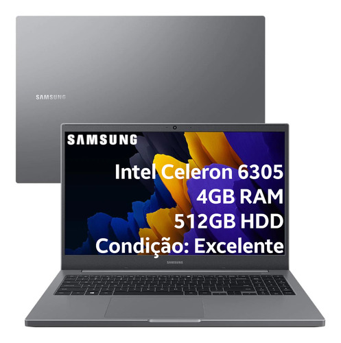 Notebook Samsung Book E20 6305 4gb 500gb Hd Graphics Xe 15,6