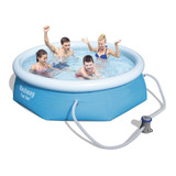 Piscina Inflável Redondo 2300 Litros Com Filtro - Bestway