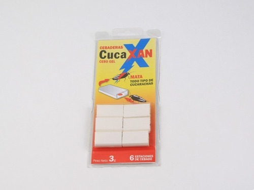 Cebo Gel Mata Cucarachas Cucaxan 6 Unidades