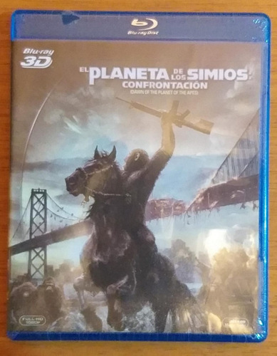 El Planeta De Los Simios - Confrontacion - Blue Ray 3d Nvo -