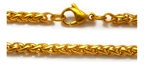 Pulsera Oro 18 Kilates Espiga 18cm X 4mm Hombre Dama 2023 *-