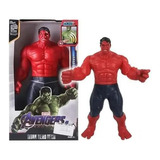 Boneco Hulk Vermelho Vingadores Com Som  Articulado 30 Cm