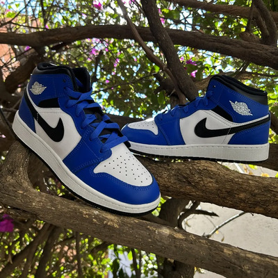 Air Jordan 1 Mid Game Royal - Talla: 24mx - Original Azul Lisa 5.5 Y Us