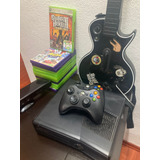 Xbox 360, Chip Con 100 Juegos + 12 Juegos, Kinect Y Guitarra