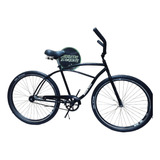 Bicicleta Playera Ziambikes Playera R29 Freno Contrapedal Color Negro Con Pie De Apoyo  