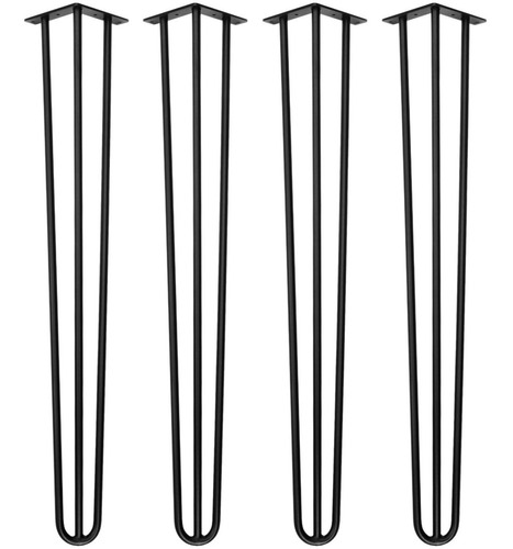 Kit 4 Hairpin Legs 70cm 8mm Mesa Jantar Aparador Industrial