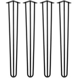 Kit 4 Hairpin Legs 70cm 8mm Mesa Jantar Aparador Industrial