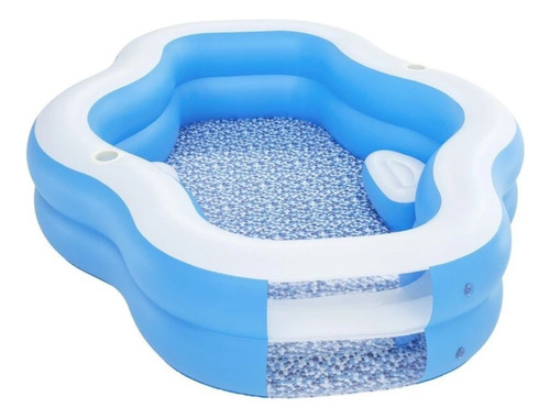 Alberca Piscina Inflable Con Asiento Adultos Niños Familiar