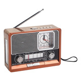 Radio Retro Am Fm Sw Recargable Usb Inalámbrica Portátil