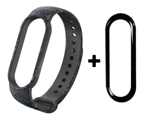 Pulseira Para Xiaomi Mi Band 6 + 1 Película 3d Nano Gel