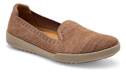 Tenis Urbano Slip On Dama Flexi 106306 Beige 2-6 *920-526 S5