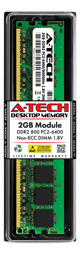 A-tech 2gb Ddr2 800mhz Udimm Pc2-6400 Cl6 1.8v Dimm Non-ecc