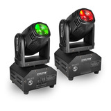 2 Cabezas Moviles Led Beam Rgbw 4 En 1 Luces Dj - Steelpro