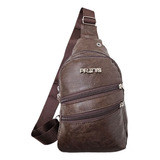 Morral Cruzado Bandolera Mochila Pratys Twoflags Cuero Pu 