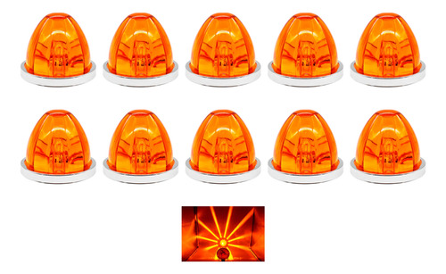10 Pz Plafon Led Tipo Zepelin Watermelon Estrella C/estrobo