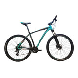 Mountain Bike Venzo Primal Xc  2021 R29 L 24v Frenos De Disco Hidráulico Cambios Sensah Mx8 Color Negro/celeste/naranja  