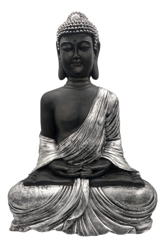 Buda Hindu Meditando Xg2 Prata
