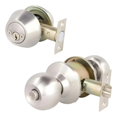 Combo Perilla\u002Fcerrojo Phillips Gamma Mx5335 Acexo Inoxidable Plateado | Envío gratis
