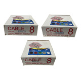 Cable Thw Cal. 8 100 % Cobre 3 Rollos (90 Mts) Dac