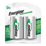 Pilas Energizer® Pilas D2 Recargable Pack 2 Unidades