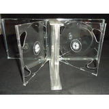 10 Caja Jewel Para 6 Discos Cd/dvd ¡charola Transparente! 