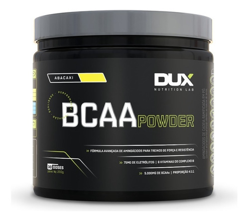 Bcaa Powder - Pote 200g Dux Nutrition Sabor Abacaxi