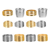 Juego De Dedeles De Costura Gold Thimbles, Punto De Cruz, 12