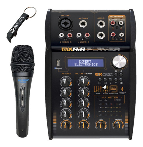 Mesa Mxairplayer Processador Bluetooth 4 Canal + Microfone