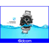 Reloj Hombre Acero Rm70f23 Alarma Cronometro Sumergible Color De La Malla Plateado Color Del Bisel Negro Color Del Fondo Plateado