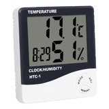 Reloj Despertador Termometro Digital Temperatura Cuadrado