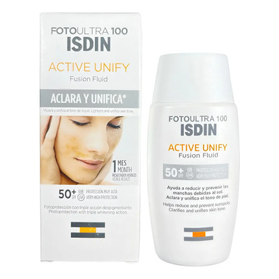 Protector Solar Isdin Fotoultra 100 Active Unify Spf 50+ 50 mL | MercadoLibre